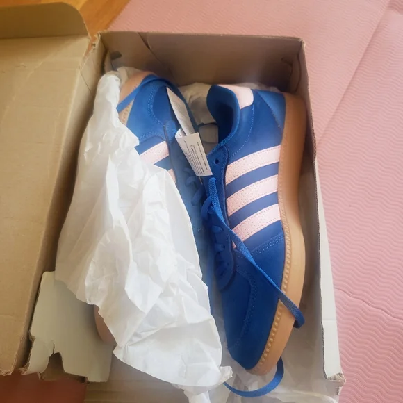 Adidas Breaknet Sleek Sneakers Women’s size 8.5 Bright Blue  White NEW in Box - Picture 6 of 9